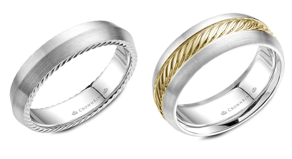 Crownring Rope Collection Wedding Band