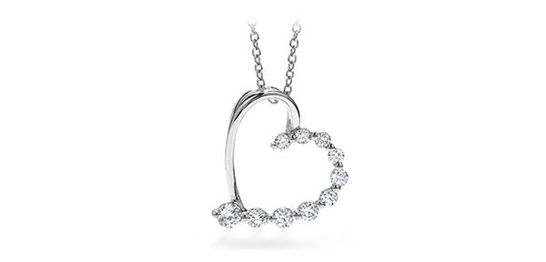 Hearts On Fire Diamond-Studded Heart Necklace