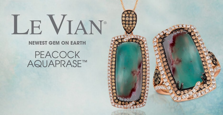 Le Vian and their new peacock aquaprase collection