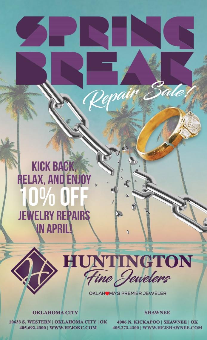 Huntington Fine Jewelers Encourages Customers to Bring in Broken Jewelry for Spring Break Repair Sale