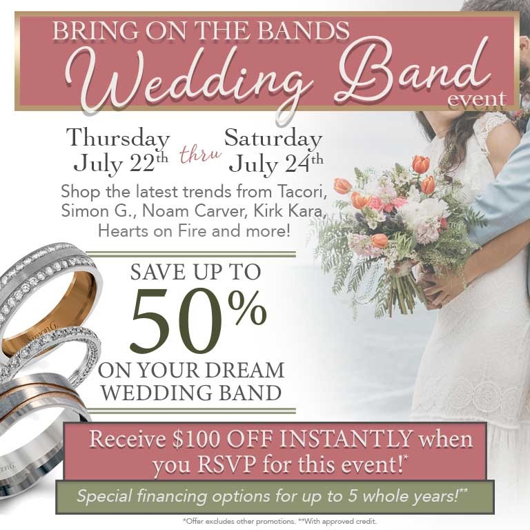 Save Money On Designer Wedding Bands at Huntington Fine Jewelers