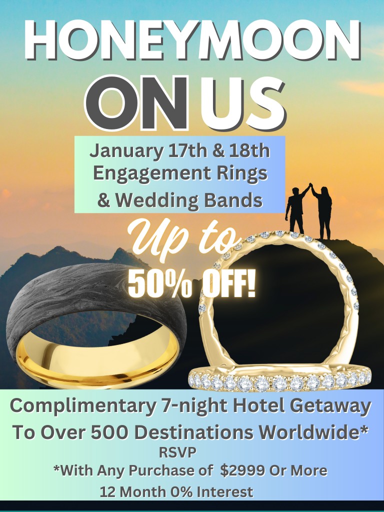 Huntington Fine Jewelers Honeymoon On Us January event